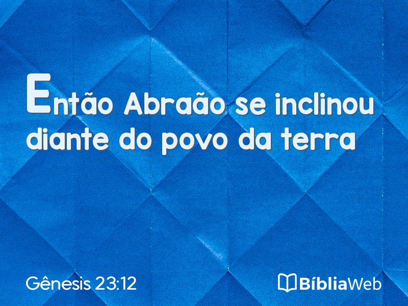 Gênesis 23:12 em imagem para compartilhar