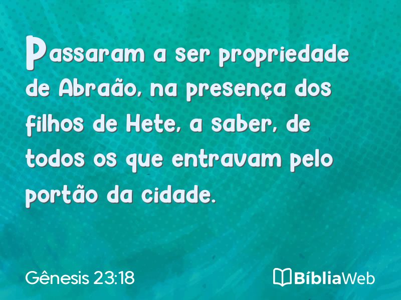 Gênesis 23:18 em imagem para compartilhar