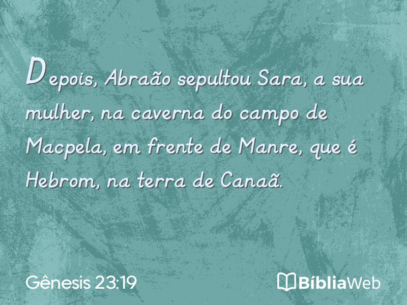 Gênesis 23:19 em imagem para compartilhar