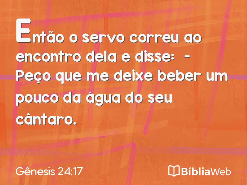 Gênesis 24:17 em imagem para compartilhar