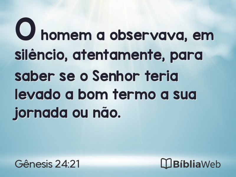 Gênesis 24:21 em imagem para compartilhar