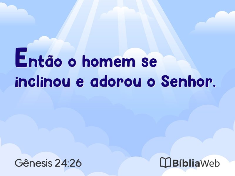 Gênesis 24:26 em imagem para compartilhar