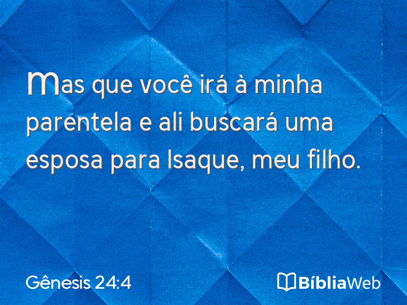Gênesis 24:4 em imagem para compartilhar