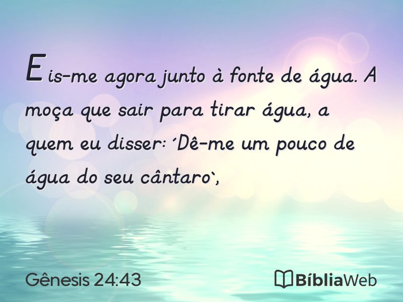 Gênesis 24:43 em imagem para compartilhar