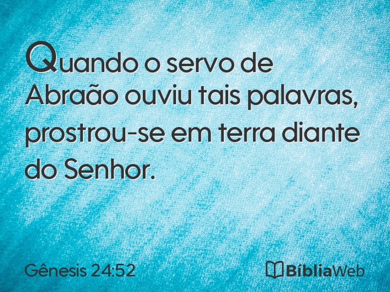 Gênesis 24:52 em imagem para compartilhar