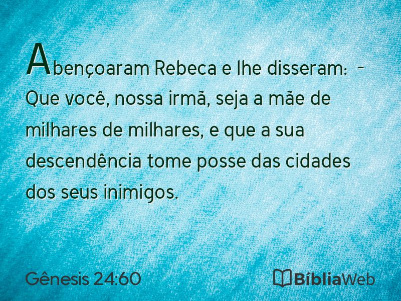 Gênesis 24:60 em imagem para compartilhar