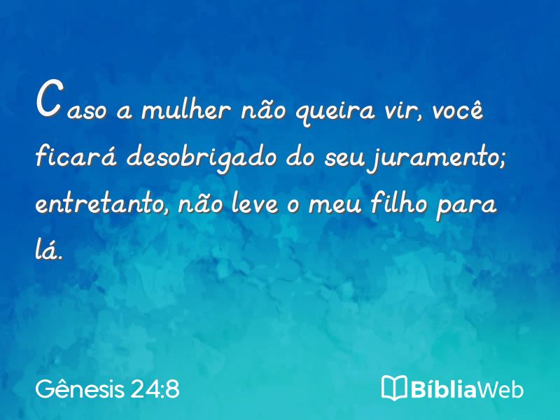 Gênesis 24:8 em imagem para compartilhar