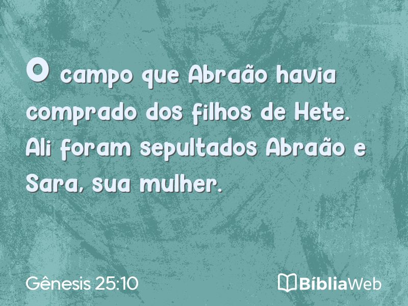 Gênesis 25:10 em imagem para compartilhar