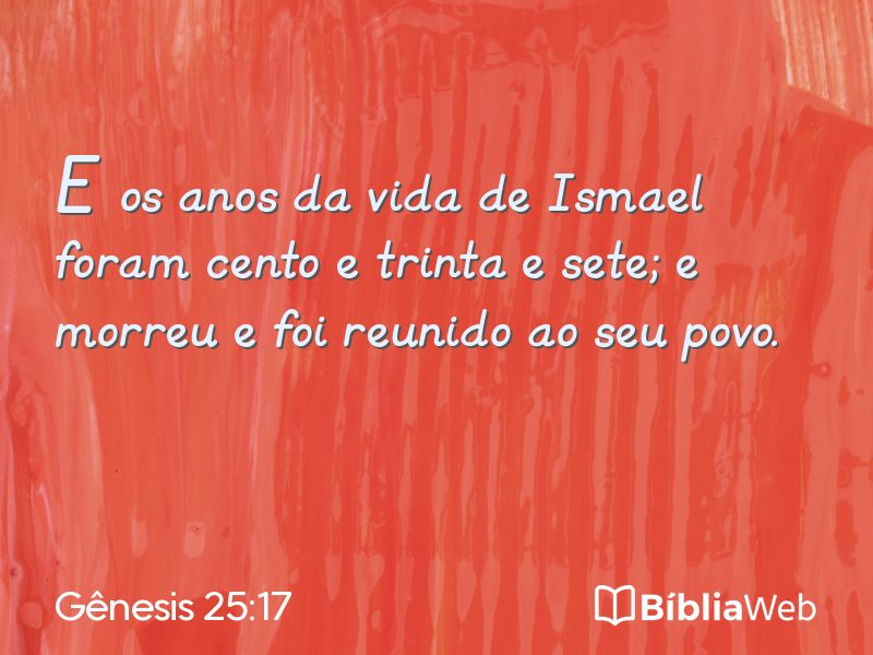 Gênesis 25:17 em imagem para compartilhar