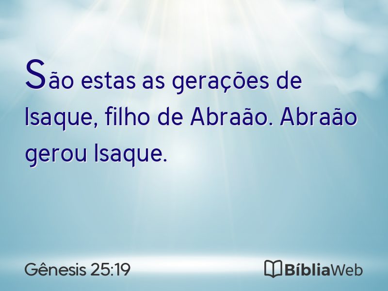Gênesis 25:19 em imagem para compartilhar