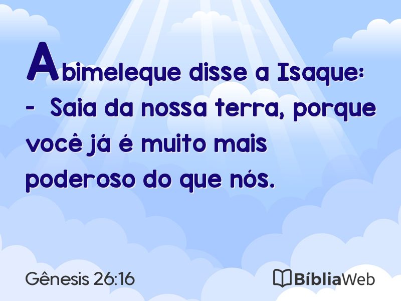 Gênesis 26:16 em imagem para compartilhar