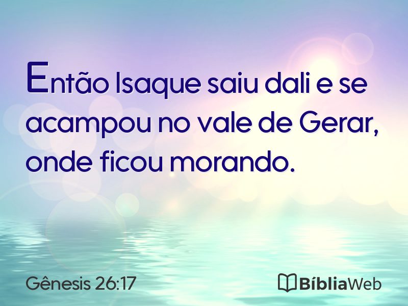 Gênesis 26:17 em imagem para compartilhar