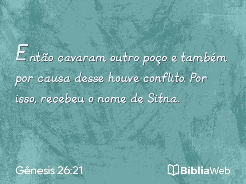 Gênesis 26:21 em imagem para compartilhar