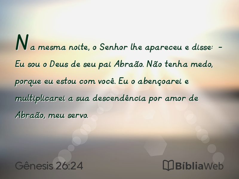 Gênesis 26:24 em imagem para compartilhar