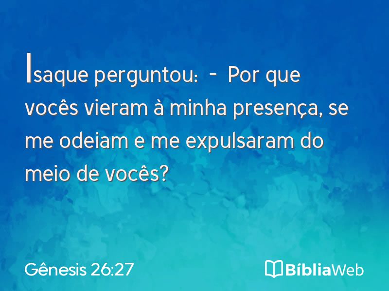 Gênesis 26:27 em imagem para compartilhar