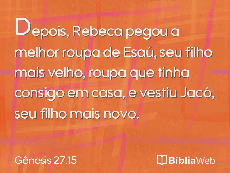 Gênesis 27:15 em imagem para compartilhar