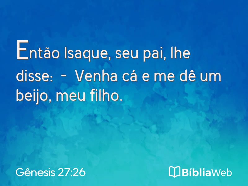Gênesis 27:26 em imagem para compartilhar