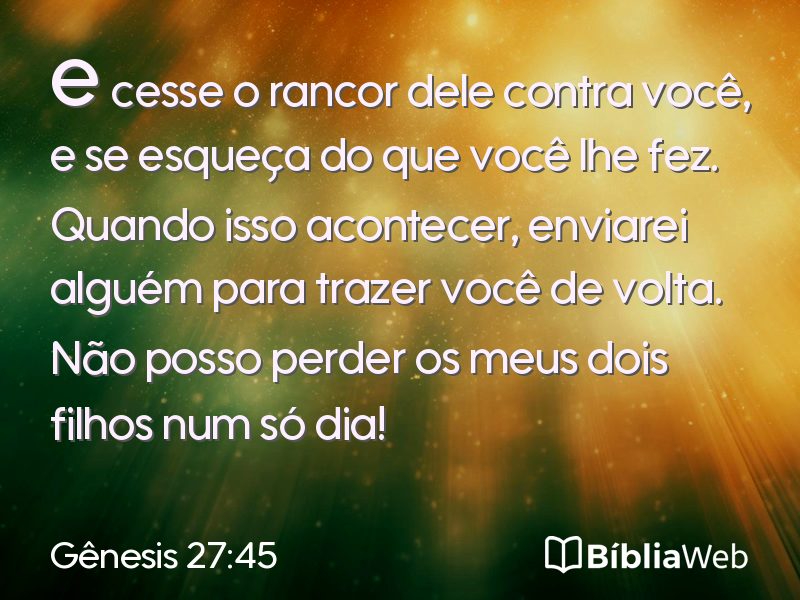 Gênesis 27:45 em imagem para compartilhar