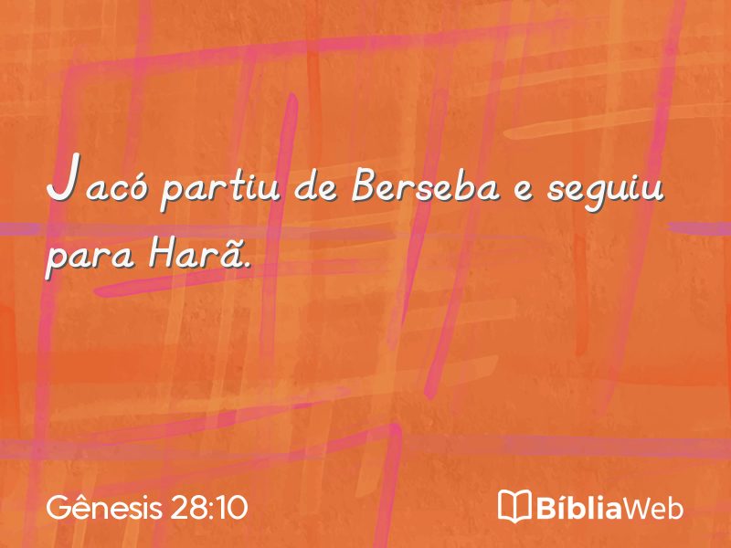 Gênesis 28:10 em imagem para compartilhar