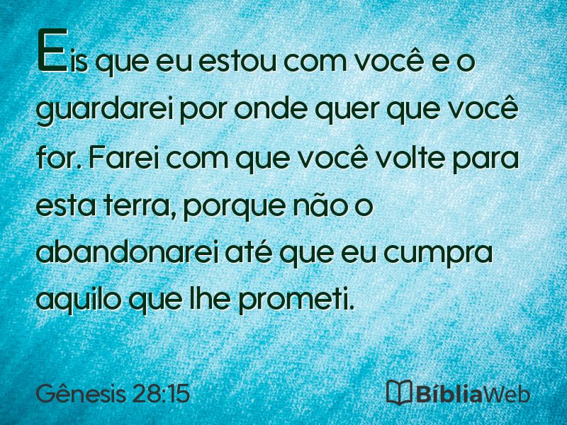 Gênesis 28:15 em imagem para compartilhar