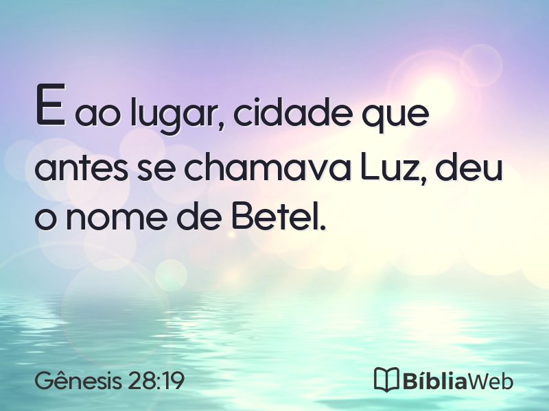 Gênesis 28:19 em imagem para compartilhar