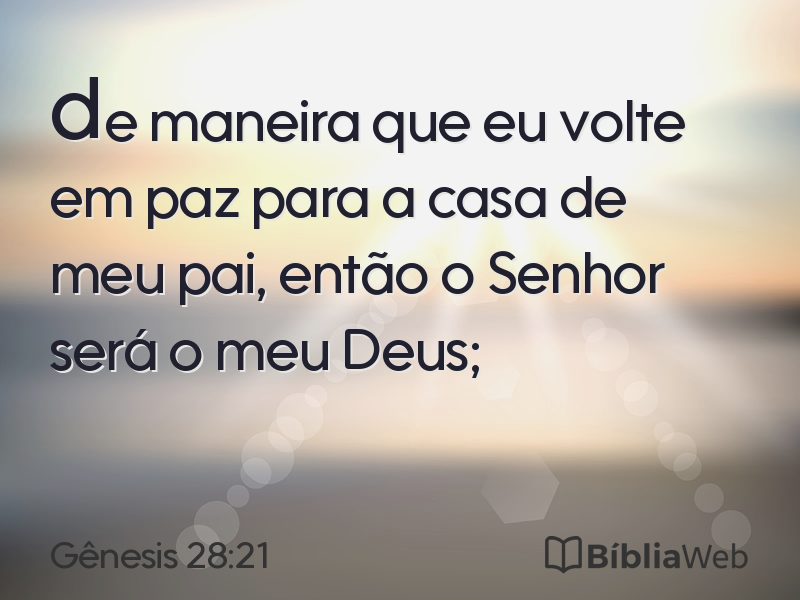 Gênesis 28:21 em imagem para compartilhar
