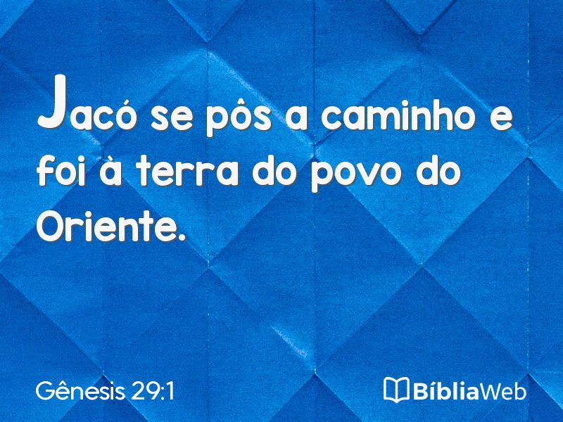 Gênesis 29:1 em imagem para compartilhar