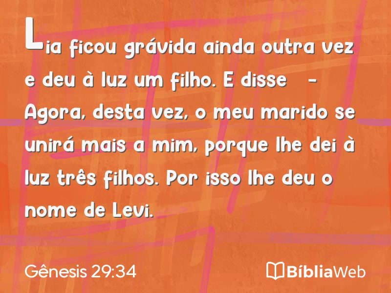 Gênesis 29:34 em imagem para compartilhar