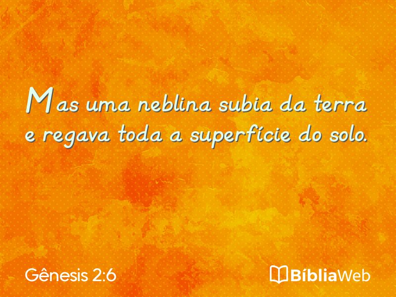 Gênesis 2:6 em imagem para compartilhar