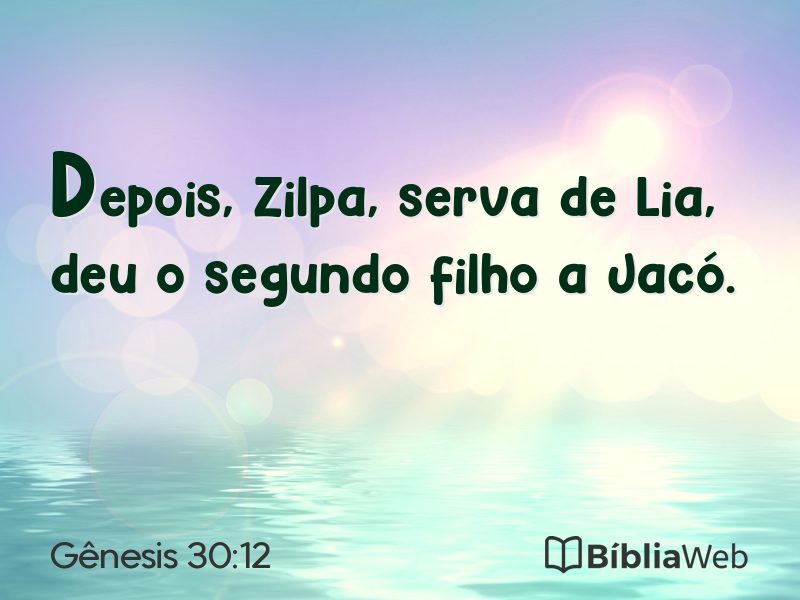 Gênesis 30:12 em imagem para compartilhar
