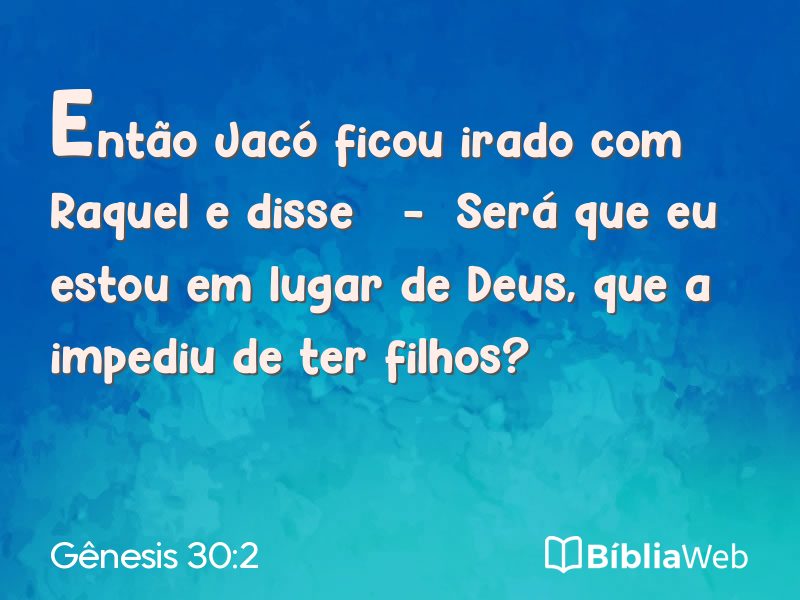 Gênesis 30:2 em imagem para compartilhar