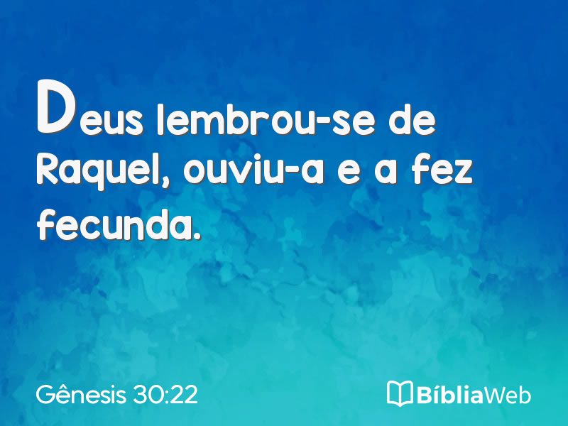 Gênesis 30:22 em imagem para compartilhar