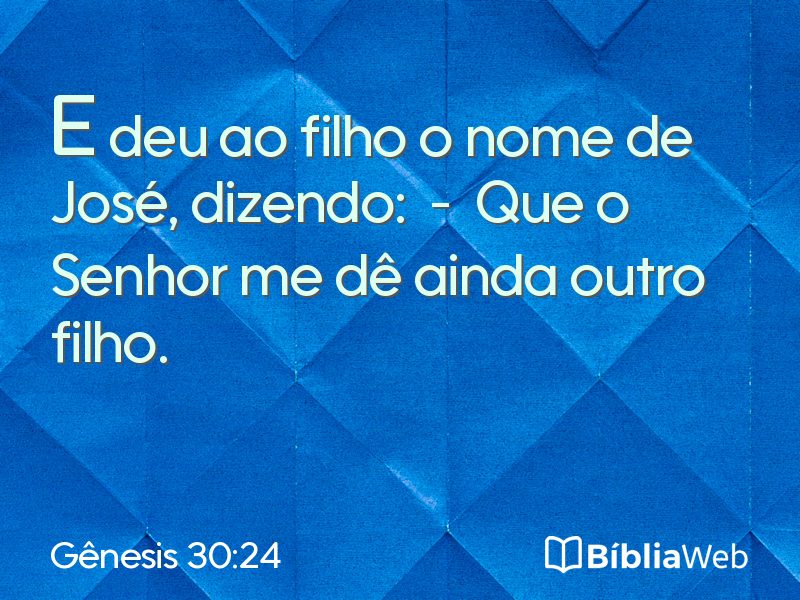 Gênesis 30:24 em imagem para compartilhar