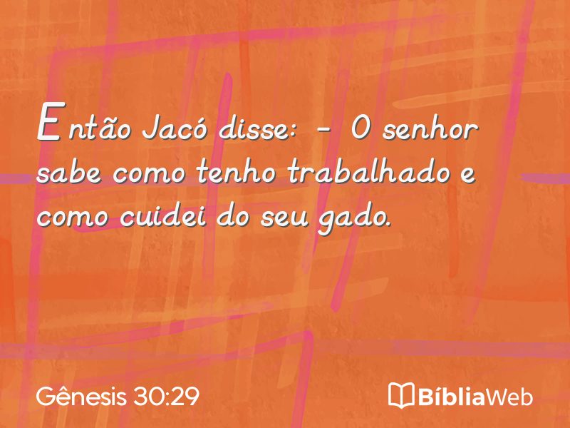 Gênesis 30:29 em imagem para compartilhar