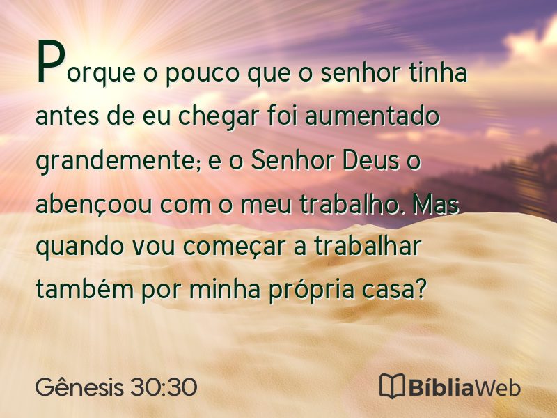 Gênesis 30:30 em imagem para compartilhar