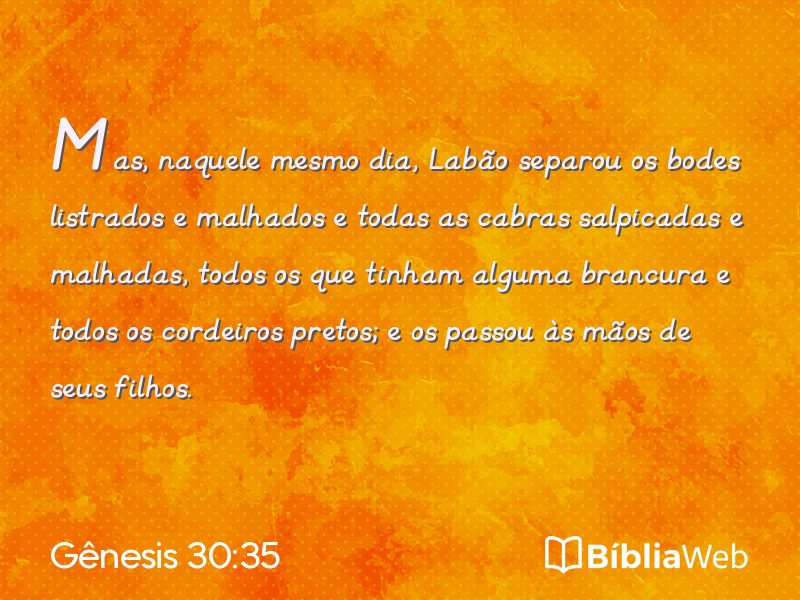 Gênesis 30:35 em imagem para compartilhar