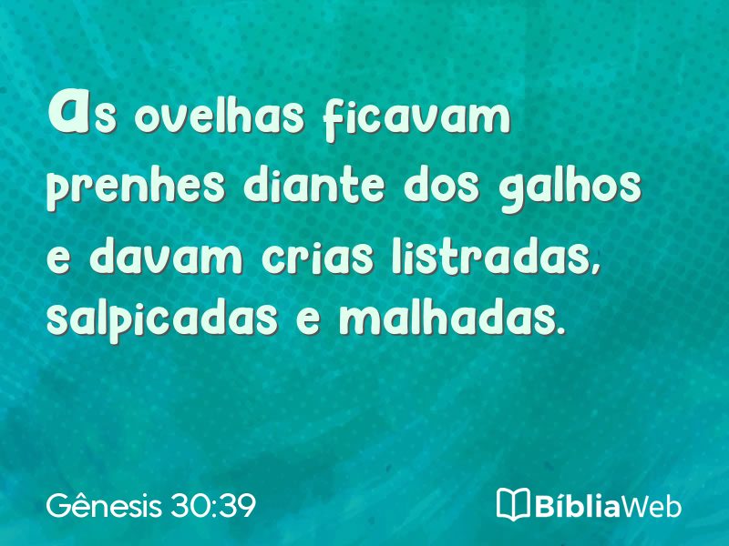 Gênesis 30:39 em imagem para compartilhar