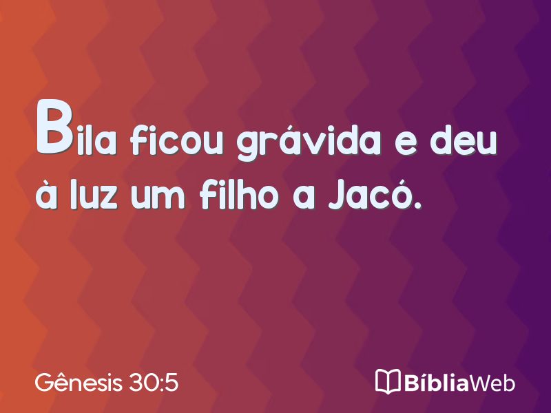Gênesis 30:5 em imagem para compartilhar