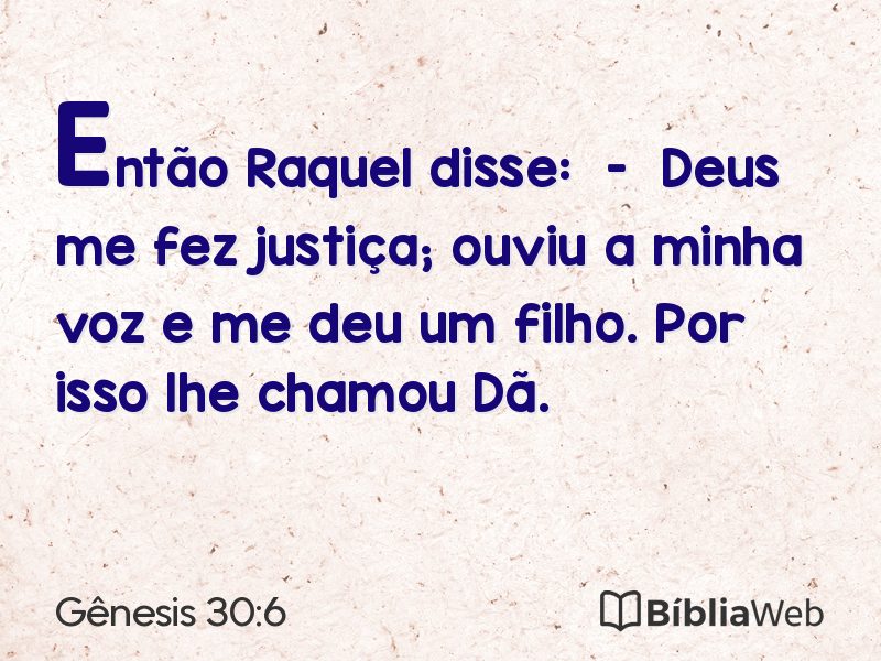 Gênesis 30:6 em imagem para compartilhar