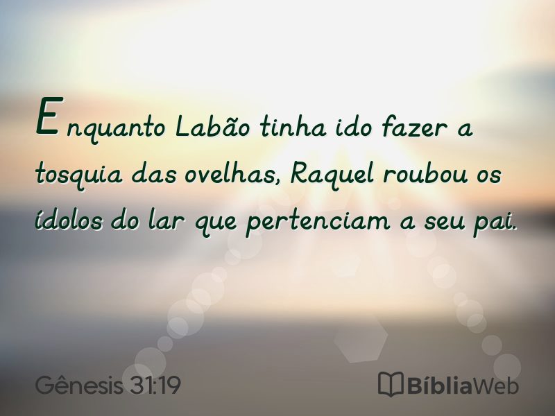 Gênesis 31:19 em imagem para compartilhar