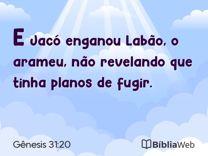 Gênesis 31:20 em imagem para compartilhar