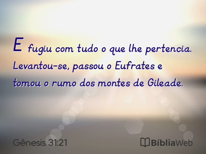 Gênesis 31:21 em imagem para compartilhar