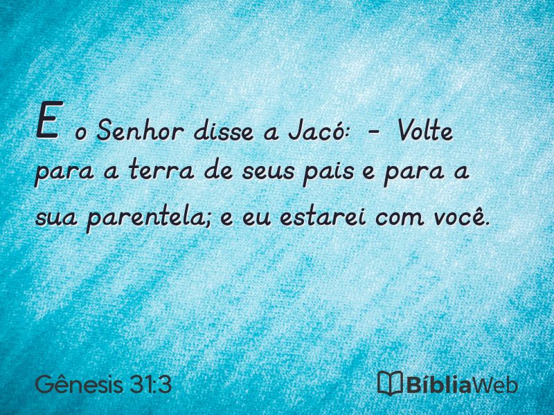 Gênesis 31:3 em imagem para compartilhar