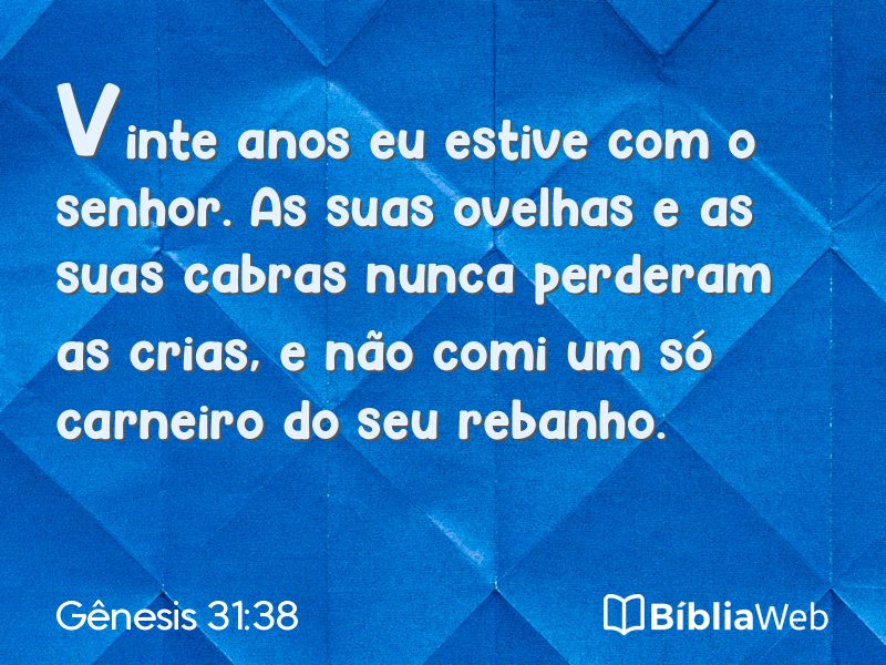 Gênesis 31:38 em imagem para compartilhar