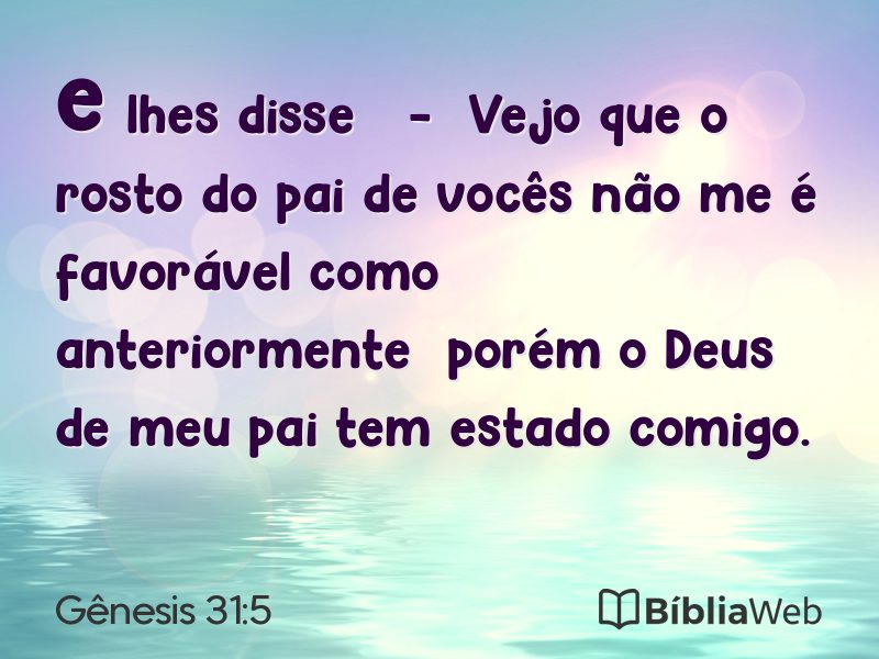 Gênesis 31:5 em imagem para compartilhar