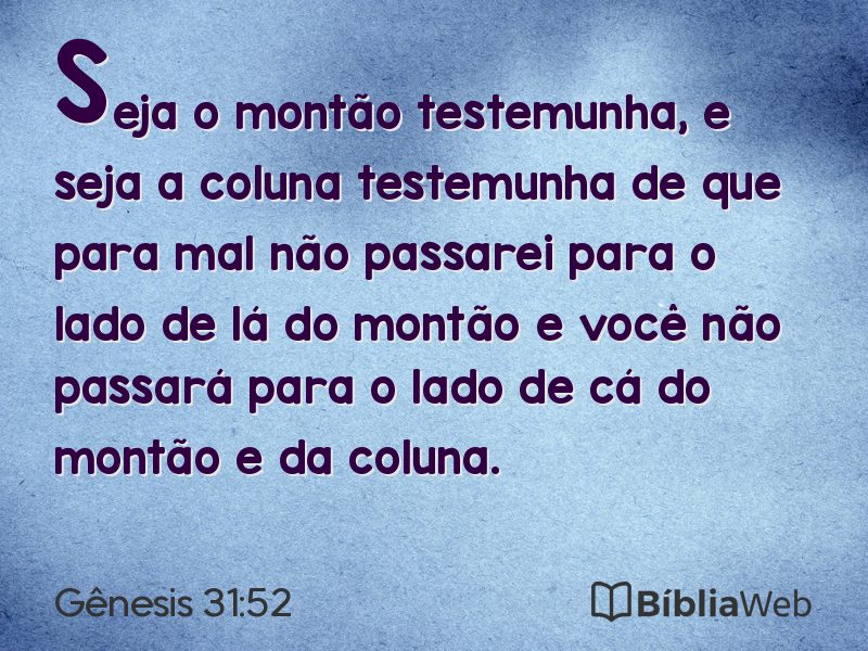 Gênesis 31:52 em imagem para compartilhar