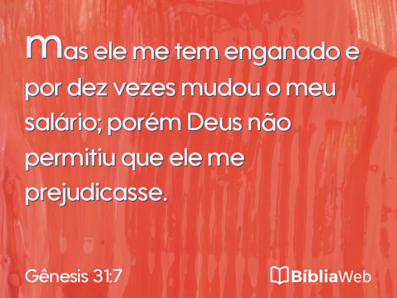 Gênesis 31:7 em imagem para compartilhar