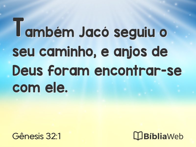 Gênesis 32:1 em imagem para compartilhar