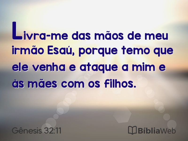 Gênesis 32:11 em imagem para compartilhar