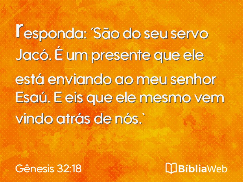 Gênesis 32:18 em imagem para compartilhar